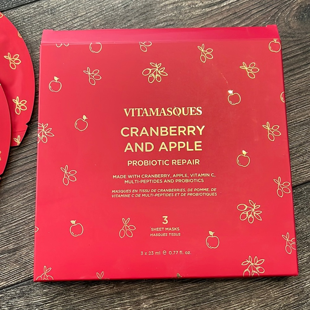 Cranberry and Apple face masks
